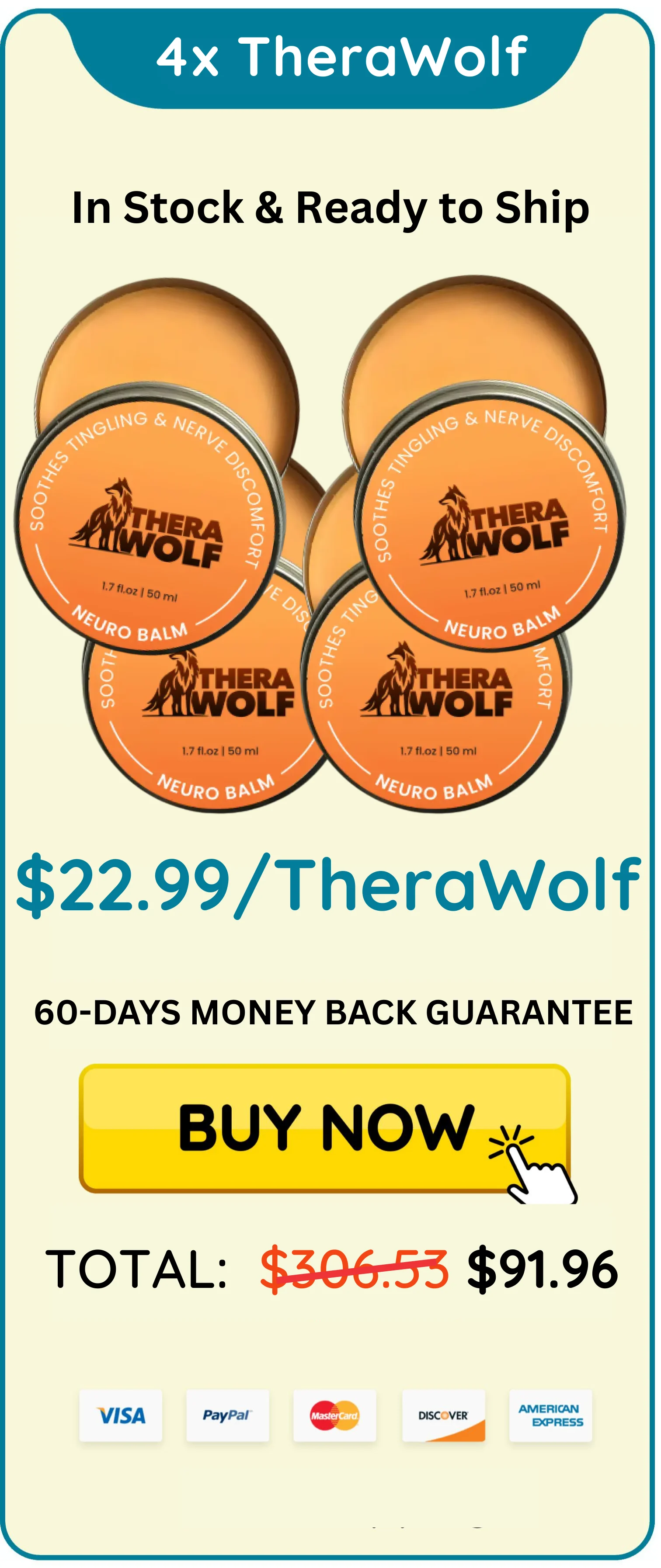 therawolf pain relief balm package 4